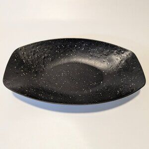 Vintage Flintwood Mid-Century Modern Melamine Tray, Black Speckle